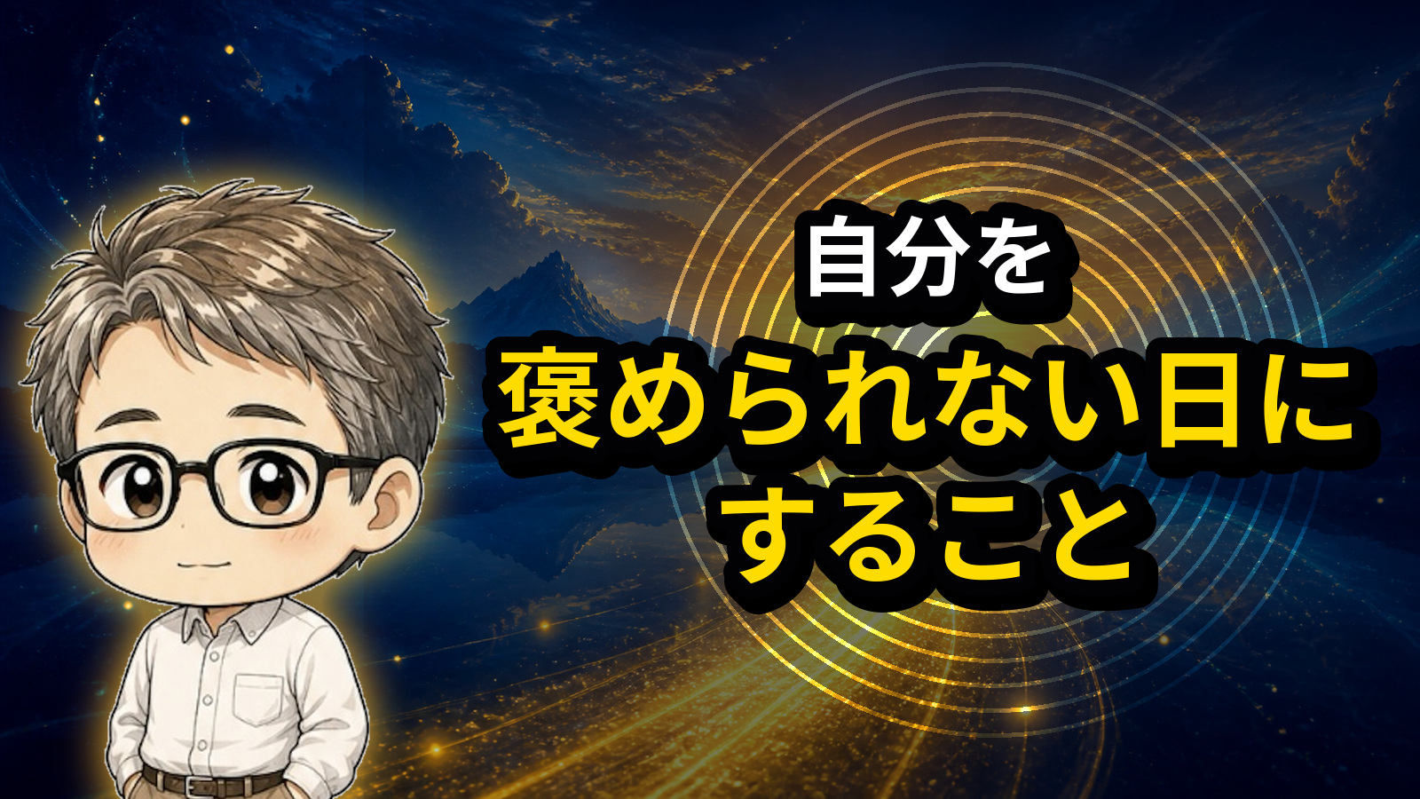 自分を褒められない日にすること