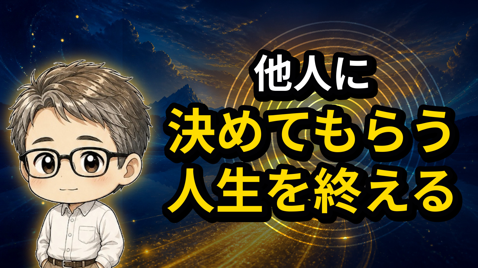 他人に決めてもらう人生を終える