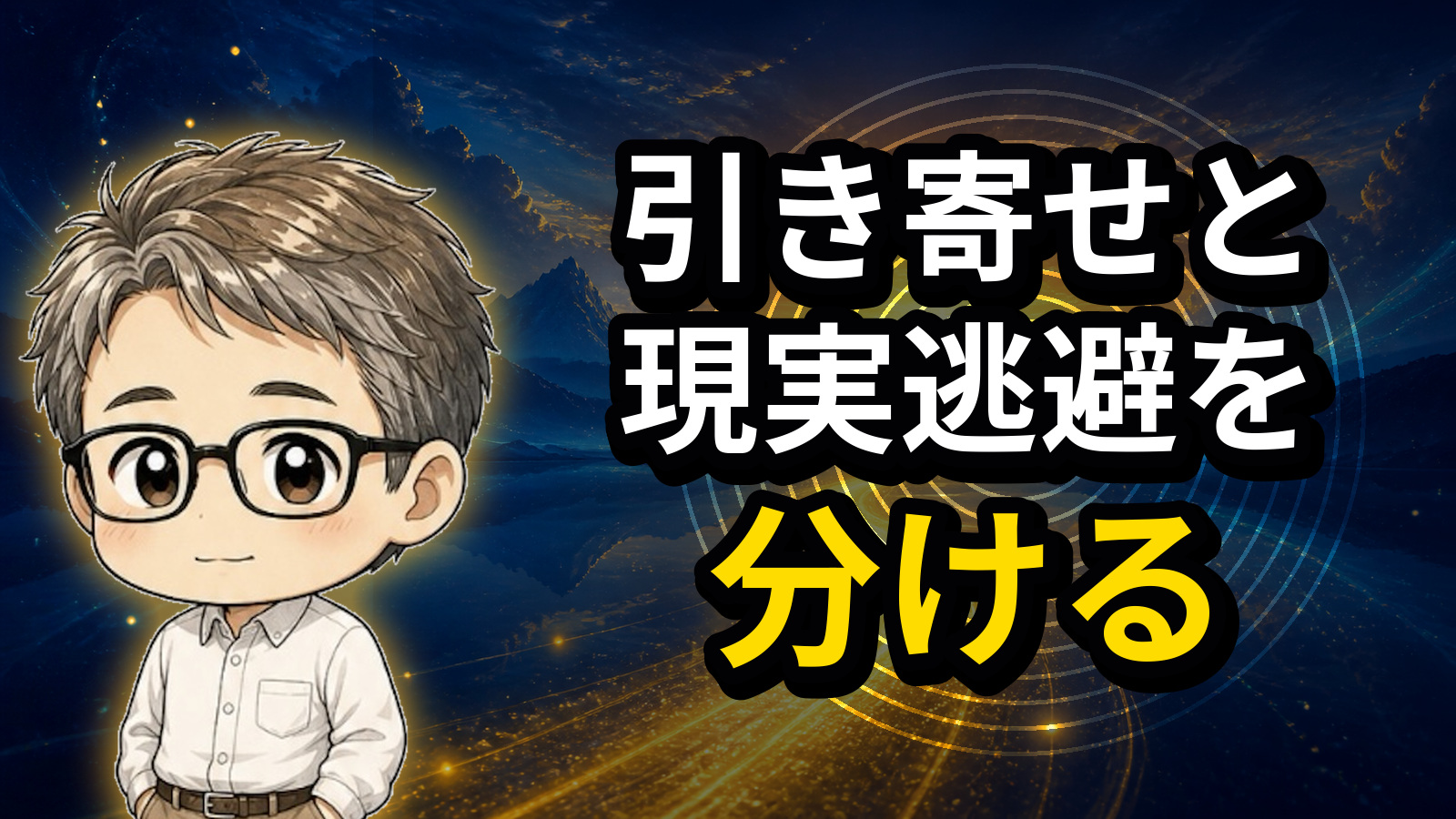 引き寄せと現実逃避を分ける